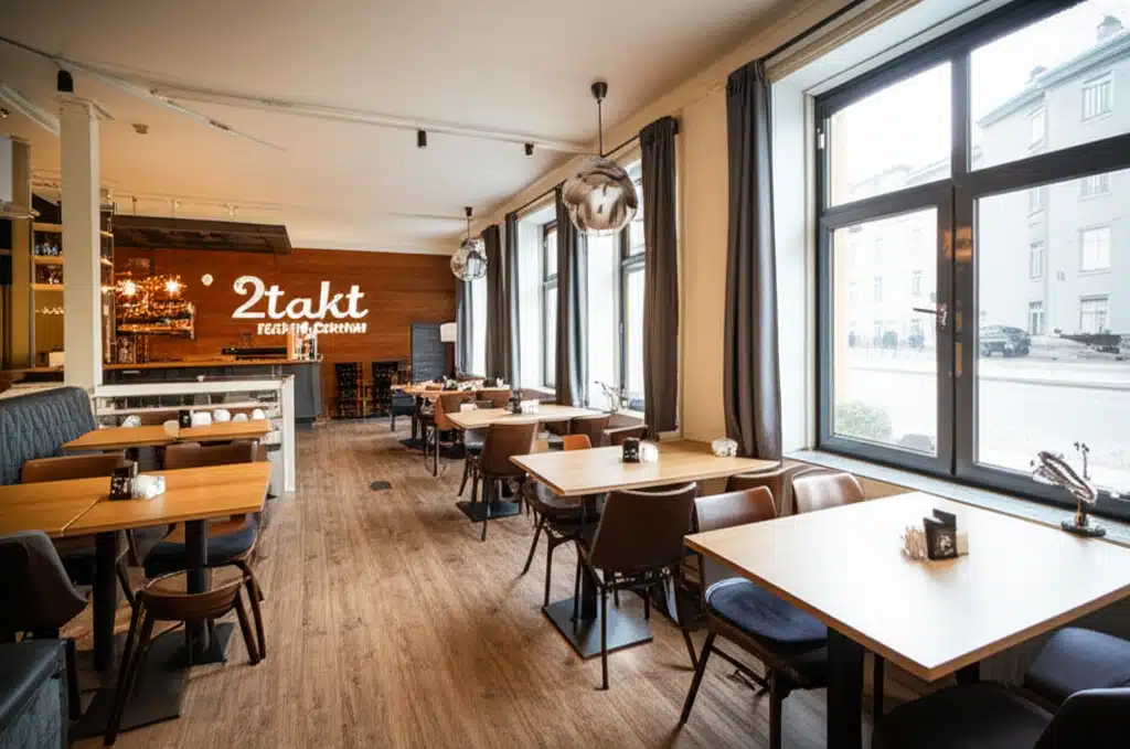 2takt Café & Brasserie 1 2takt Café & Brasserie: Hyggelig atmosfære og lækker mad