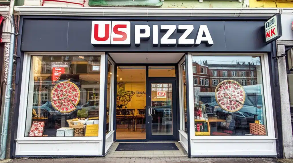 US Pizza 1 Amerikansk Pizza: Klassisk US-stil med ost og pepperoni