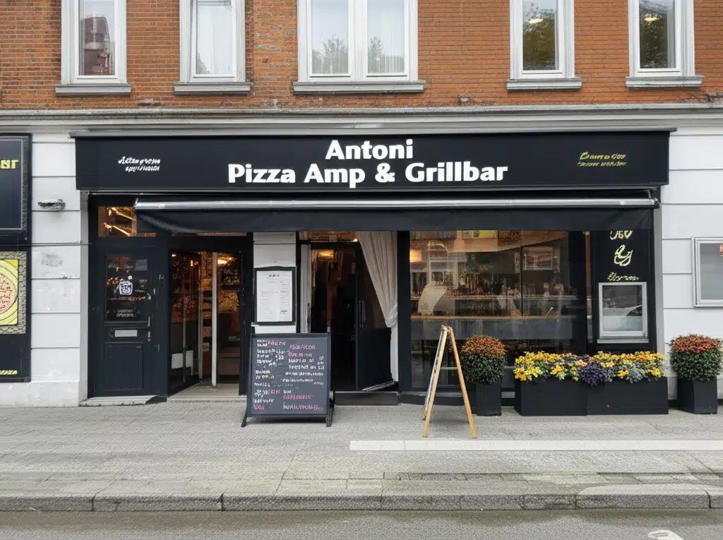Antoni Pizza & Grillbar 1 Antoni Pizza & Grillbar: Lækker italiensk mad i hyggelig atmosfære