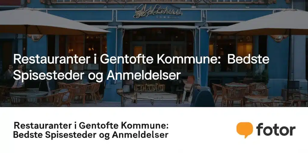Restauranter i Gentofte Kommune: Bedste Spisesteder og Anmeldelser 1 Bedste restauranter i Gentofte: spisesteder og anmeldelser