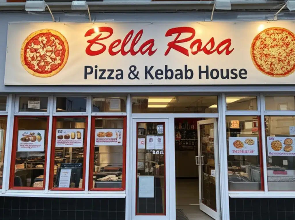 Bella Rosa Pizza & Kebab House 1 Bella Rosa Pizza & Kebab House: Lækker italiensk og tyrkisk mad