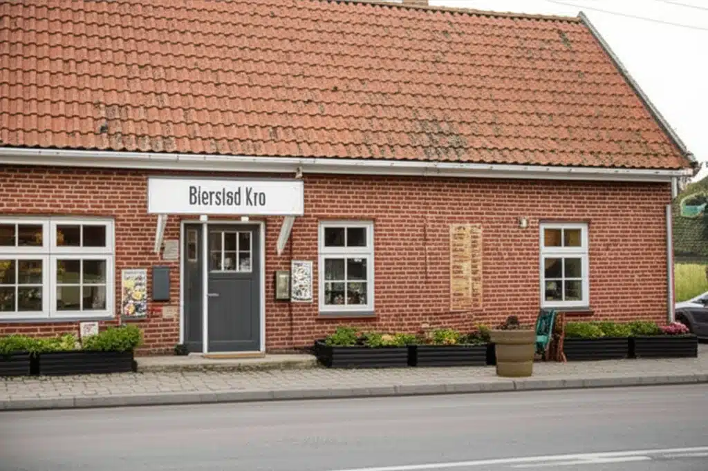 Biersted Kro 1 Biersted Kro: Tradionel dansk kro og restaurant med smukke omgivelser