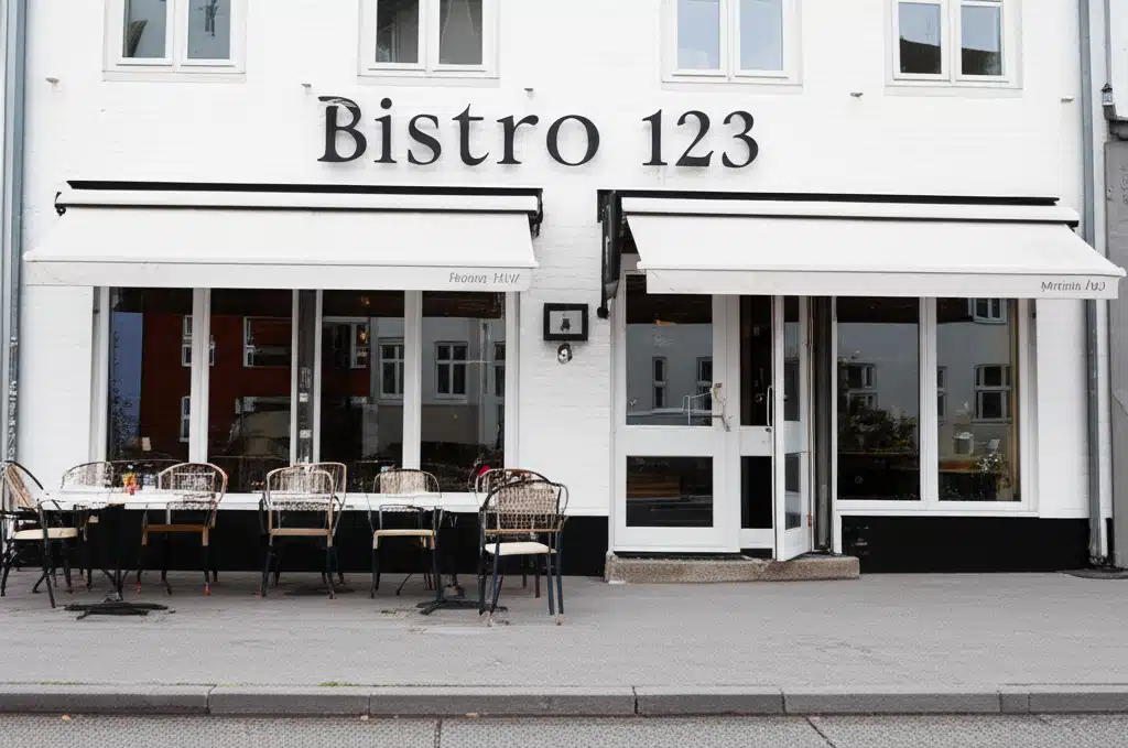Bistro 123 1 Bistro 123: hyggelig restaurant med lækker mad og drikkevarer