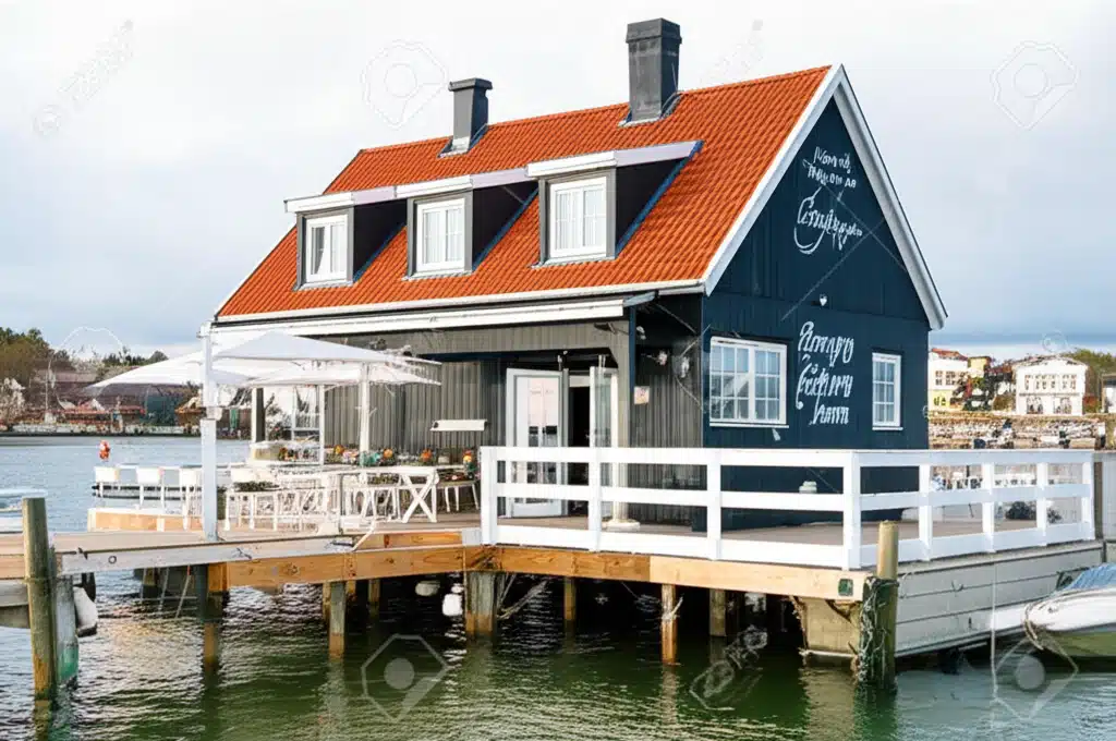 Restaurant Brejning Havn 1 Brejning Havn Restaurant: Udsigt over havnen og lækker mad