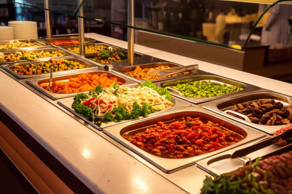 Buffet amor 1 Buffet kærlighed: Lækker mad og romantisk atmosfære