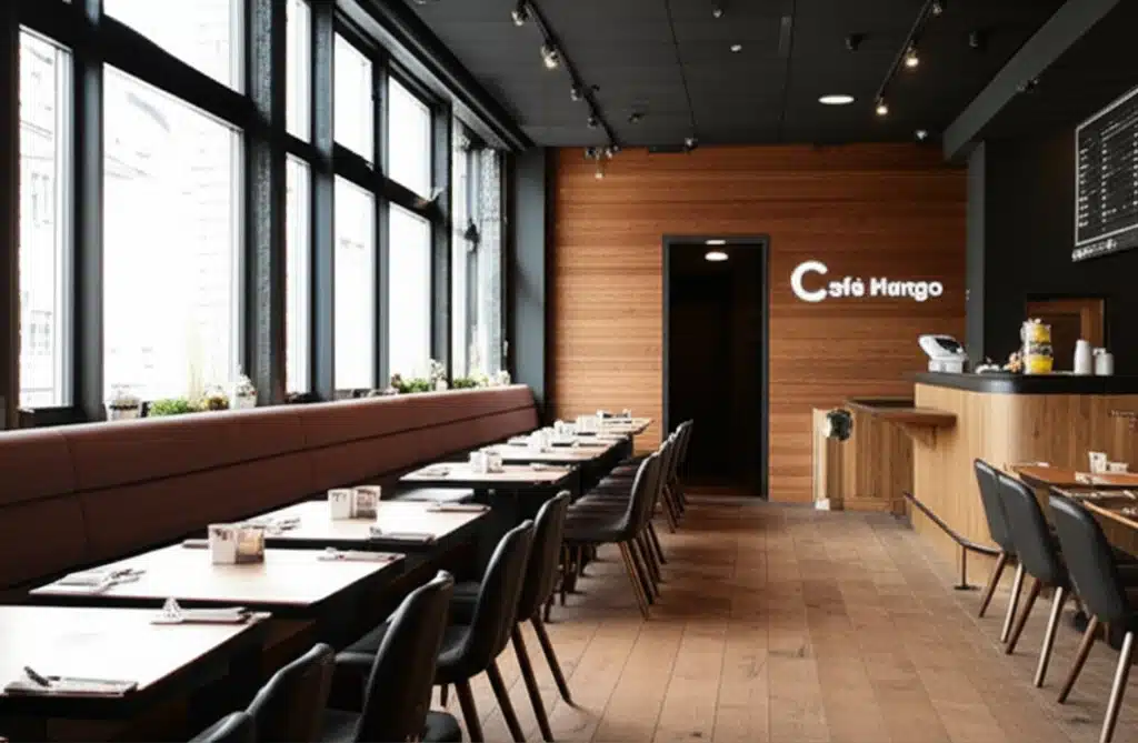 Café Mango 1 Café Mango: Friske Mangostykker i en Velsmagende Kop Kaffe