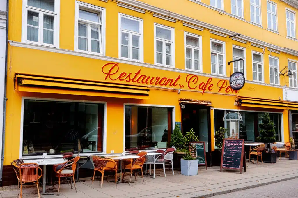 Restaurant „ Cafe Perle ” 1 Café Perle: Hyggeligt spisested i byen