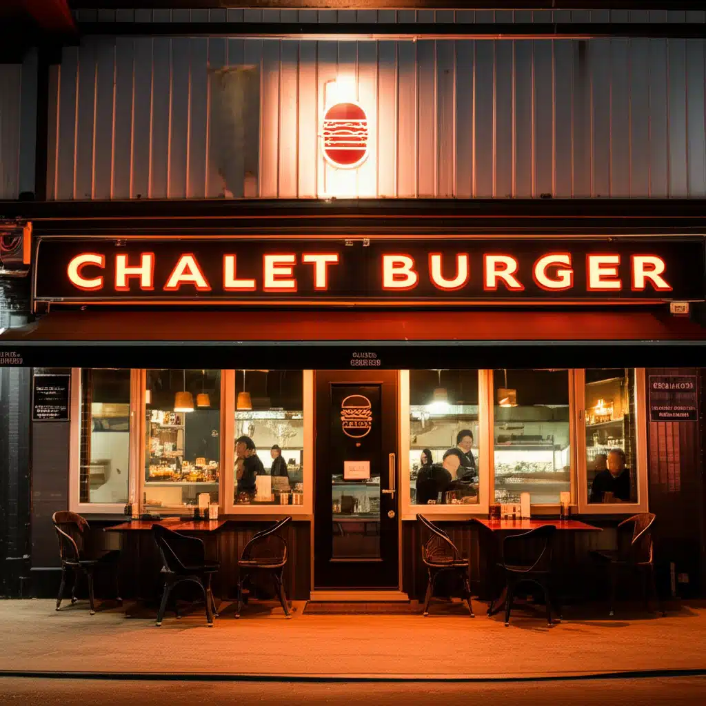 Chalet Burger 1 Chalet Burger: Lækker gourmet burger med friske ingredienser