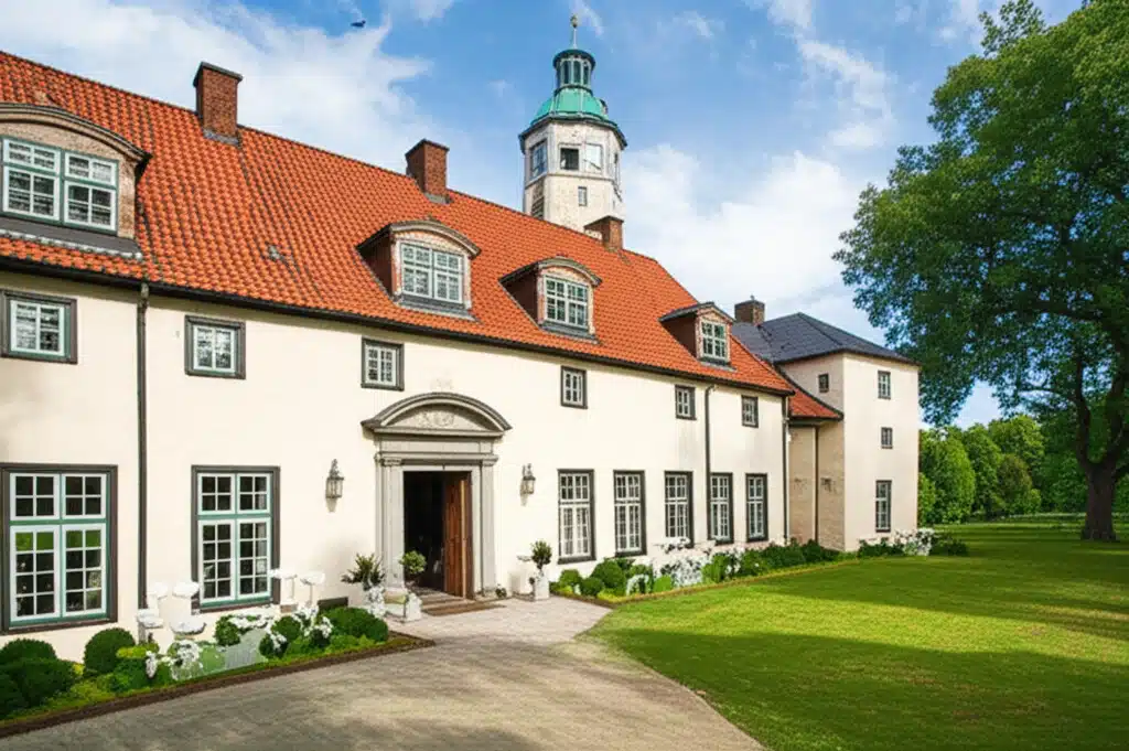 Dallund Slot 1 Dallund Slot: Historisk dansk herregård med smuk arkitektur og park