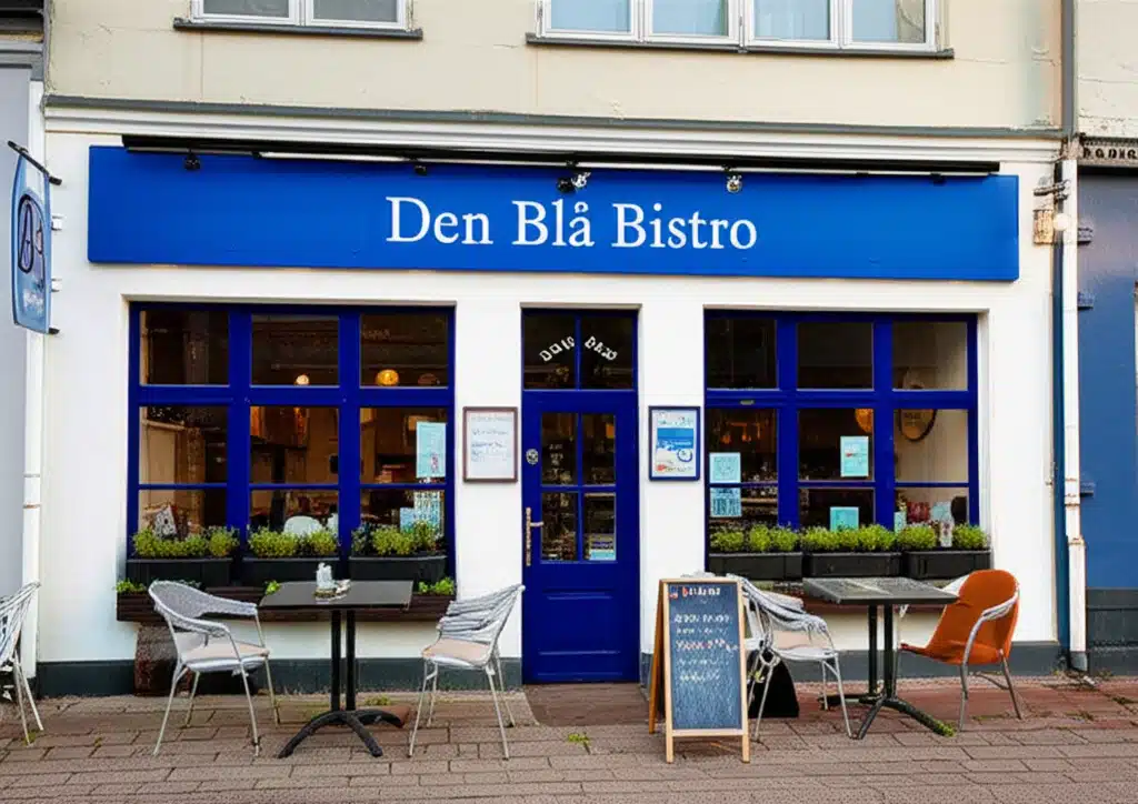 Den Blå Bistro 1 Den Blå Bistro: En hyggelig oase i byen med lækker mad