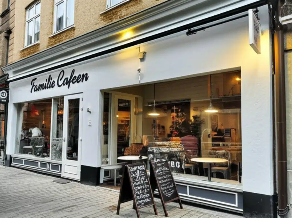 Familie Cafeen 1 Familie Cafeen: Hyggeligt café-miljø med børn og forældre
