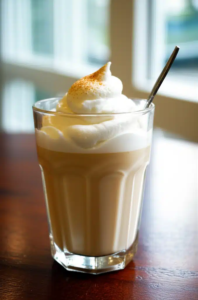 Café fluffy 1 Fluffy kaffeekop med skum - lækker morgenkaffe