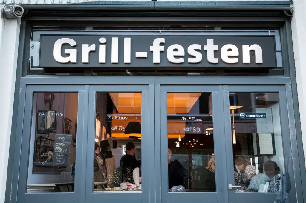 Grill-festen 1 Grillfest med venner: Lækker mad og hyggelig stemning