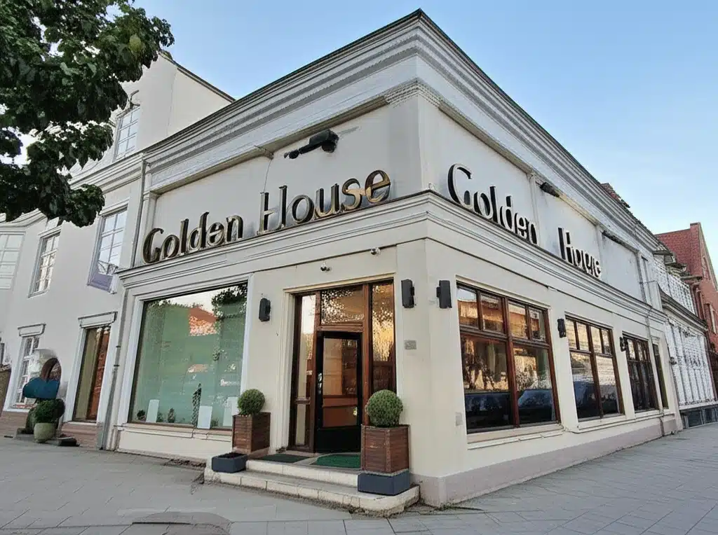 Golden House 1 Guldhuset: Et glimt af luksus og arkitektur