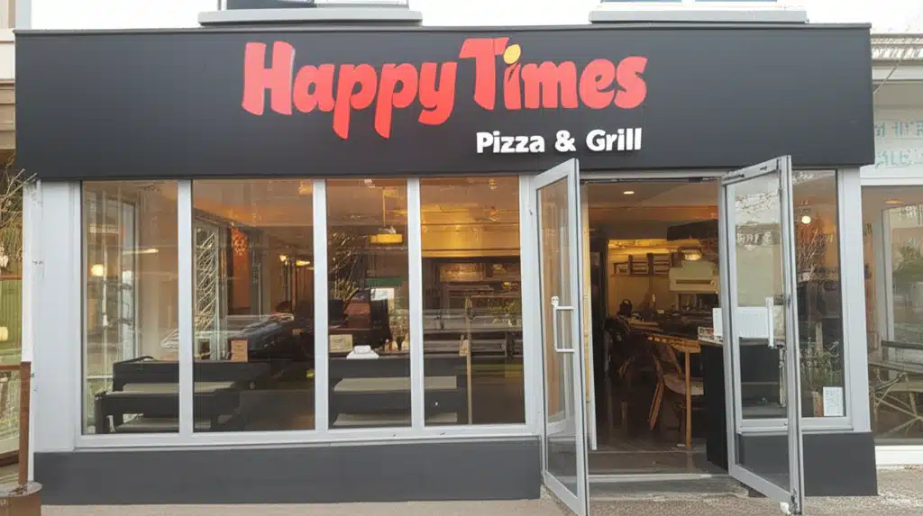 HappyTimes Pizza & Grill 1 HappyTimes Pizza & Grill: Lækker mad og hyggelig atmosfære
