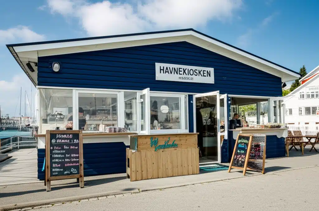 Havnekiosken Hornbæk 1 Havnekiosken Hornbæk: Køb snacks og drikkevarer ved havnen