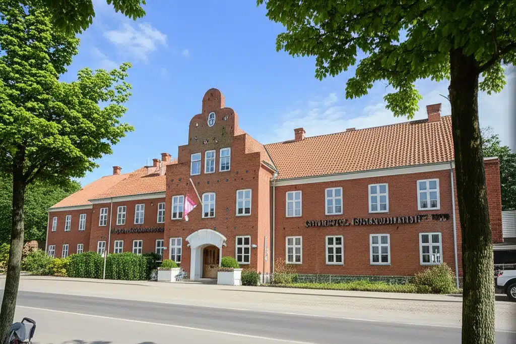 Hotel Skanderborghus 1 Hotel Skanderborghus: Udsigt over havnen i Skanderborg