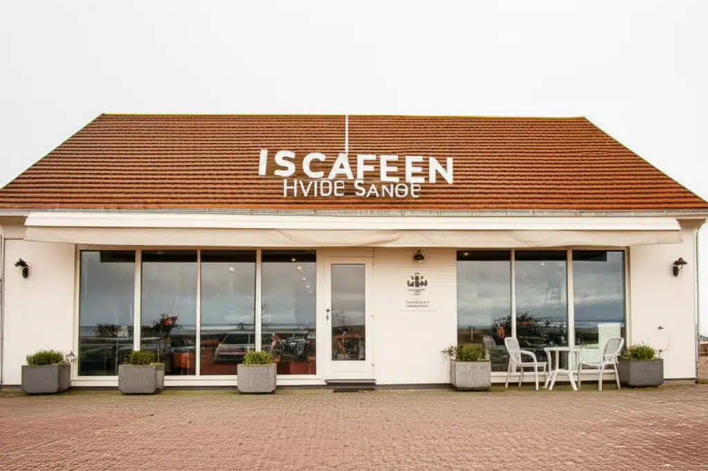 Iscafeen Hvide Sande 1 Iscafeen Hvide Sande: Udsigt over Havnen og Cafeen