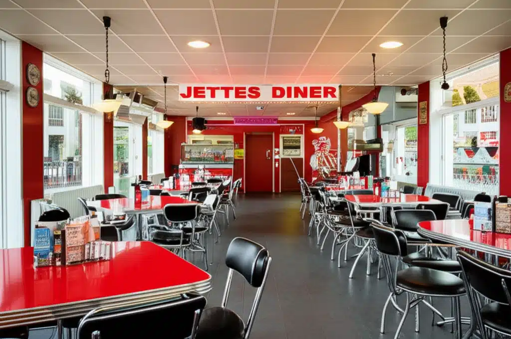 Jettes Diner 1 Jettes Diner: Retro-stil og lækker mad i hyggelig atmosfære