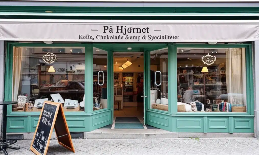 På Hjørnet - Kaffe, Chokolade & Specialiteter 1 Kaffe, chokolade og specialiteter på På Hjørnet - din nye yndlingssted