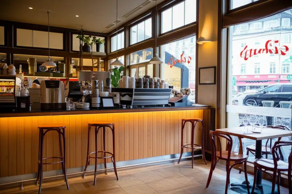 The Cafe 1 Kaffebønner og kaffe i hyggeligt café-miljø