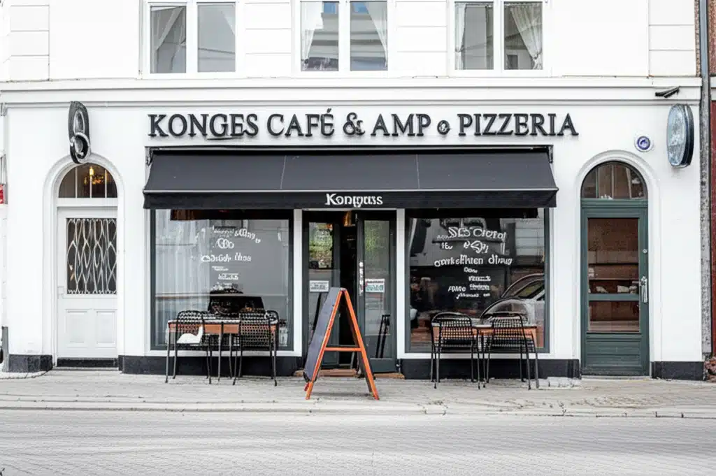Kongens Café & Pizzeria 1 Kongens Café & Pizzeria: Lækker pizza og kaffe i hyggelig atmosfære