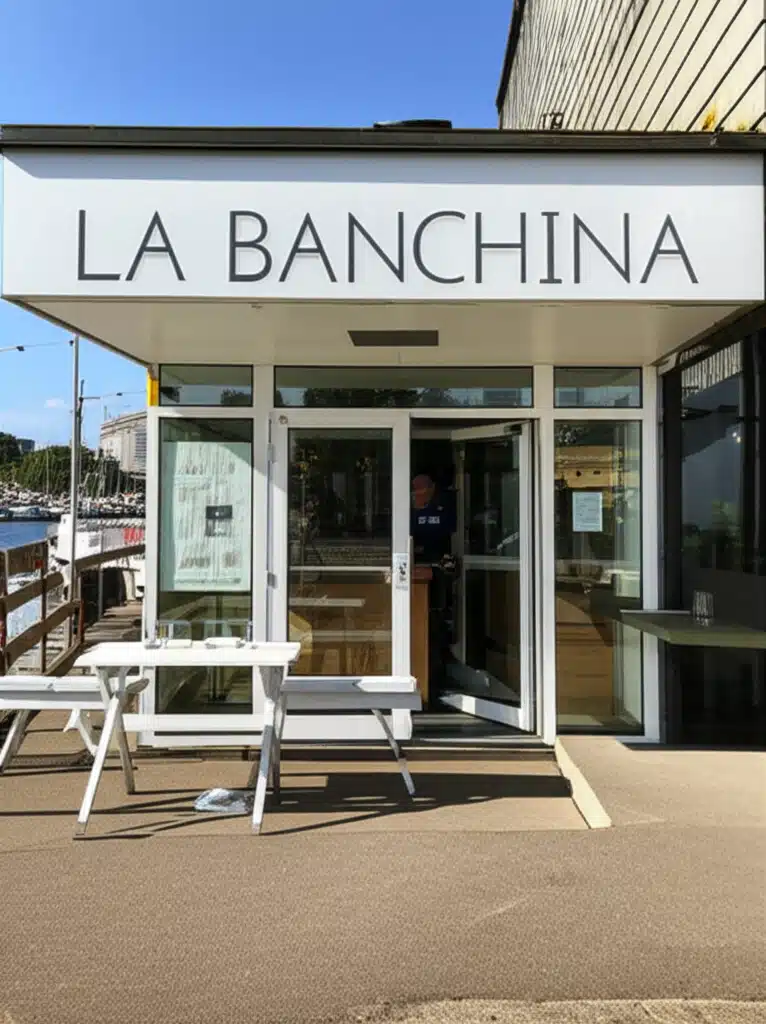 La Banchina 1 La Banchina: Udsigt over Københavns havnefront