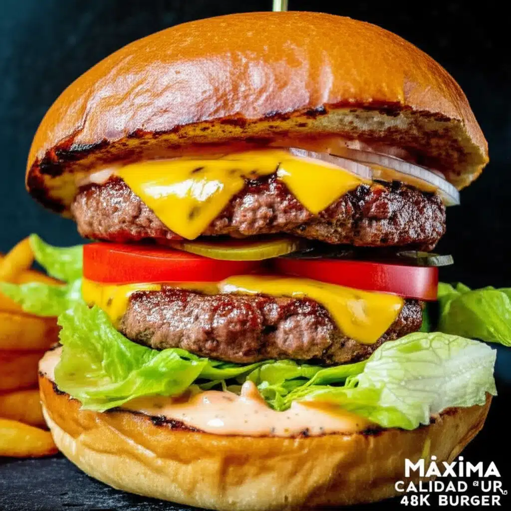 The Burger 1 Lækker Burger: Perfekt Serveret med Friske Ingredienser