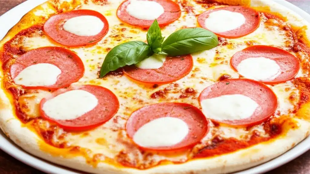 Pizza Verona 1 Lækker Pizza Verona med friske ingredienser - Perfekt italiensk smag