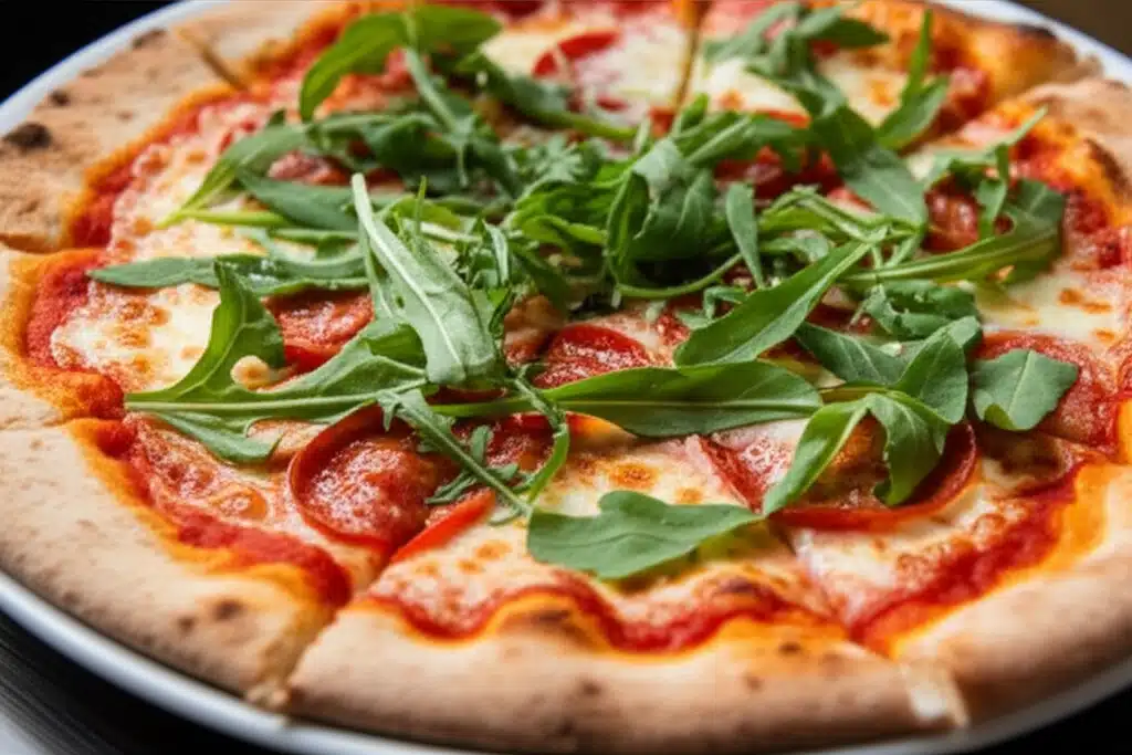 Gourmet Pizza 1 Lækker gourmet pizza med friske ingredienser - perfekt til enhver anledning