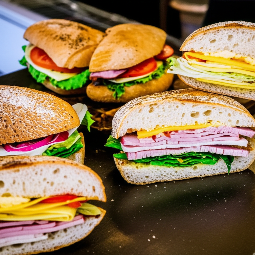 Sandwichen 1 Lækker sandwich med friske ingredienser - Perfekt frokost