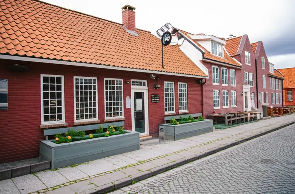 Levertranfabrikken - Snogebæk 1 Levertranfabrikken i Snogebæk: Historisk Industri bygning