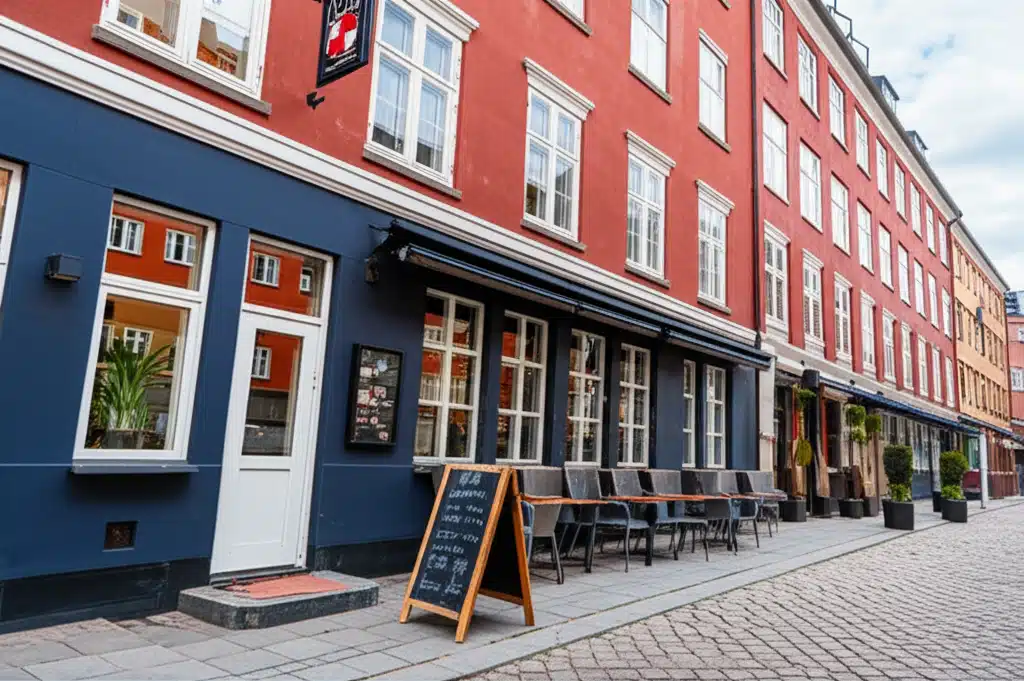 Lille Nyhavn 1 Lille Nyhavn: Hyggelig kanal i København med farverige huse