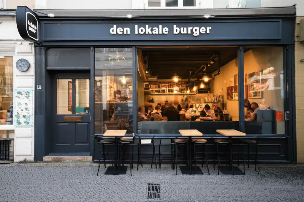 Den lokale burger 1 Lokale burger: Lækker, frisklavet og autentisk smag fra vores by