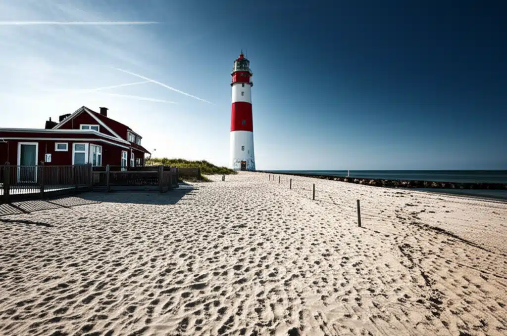 Lyngvig Fyr Strand 1 Lyngvig Fyr Strand: Smuk strand med historisk fyr i Danmark