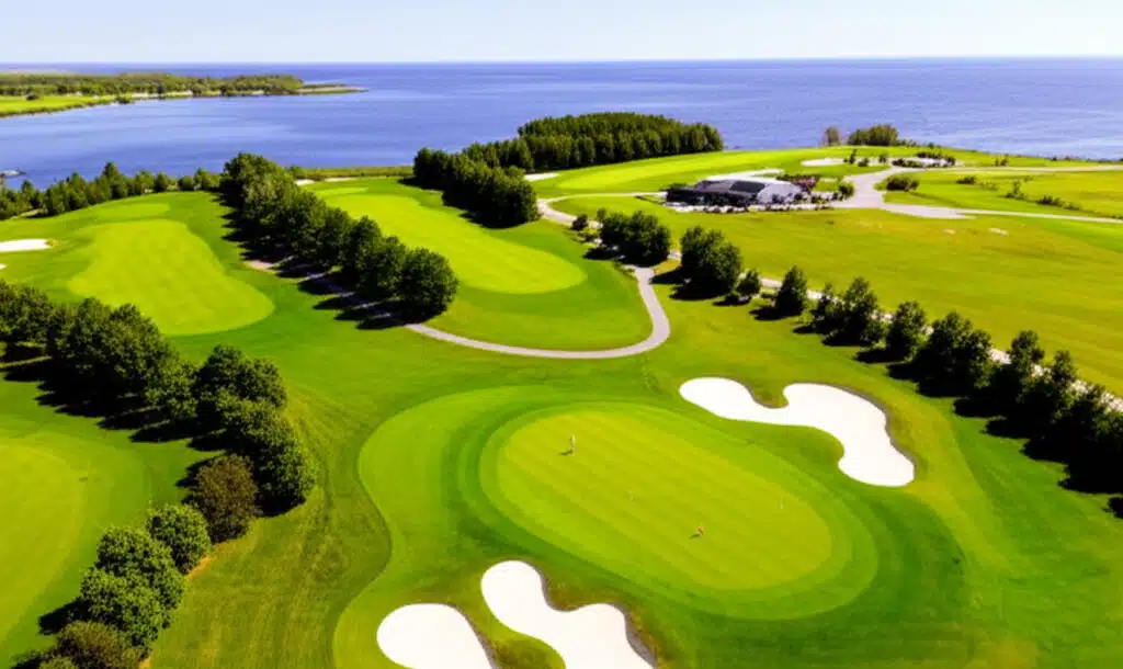 Mariagerfjord Golfklub 1 Mariagerfjord Golfklub: Udsigt over banen og fjord