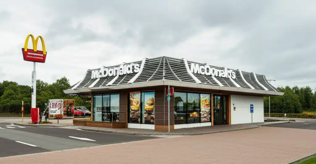 McDonalds Brande: Billedet af den kendte restaurant i Brande