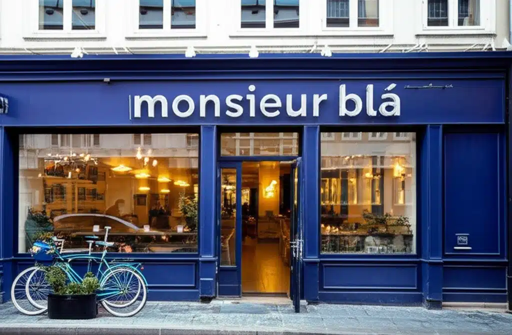 Monsieur blå 1 Monsieur Blå: Ikonisk figur i blåt - Se billedet her