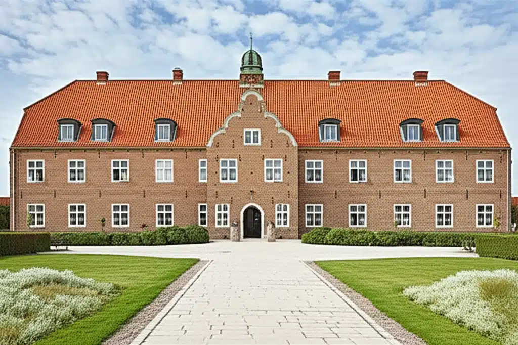 Nørre Vosborg 1 Nørre Vosborg: Historisk herregård i hyggelig, dansk landskab