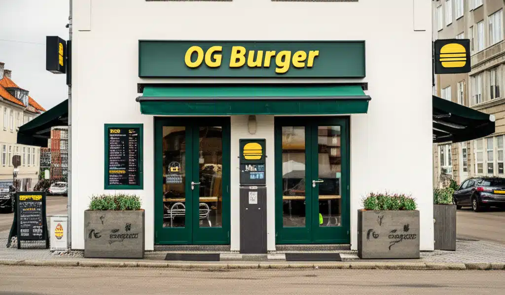 OG Burger 1 OG Burger: Klassisk Gourmet Burger med Friske Ingredienser