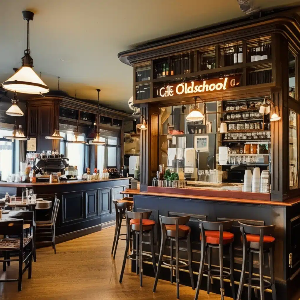Café Oldschool 1 Oldschool Café-Stemning: Nostalgi og Kaffe i Retro-Stil