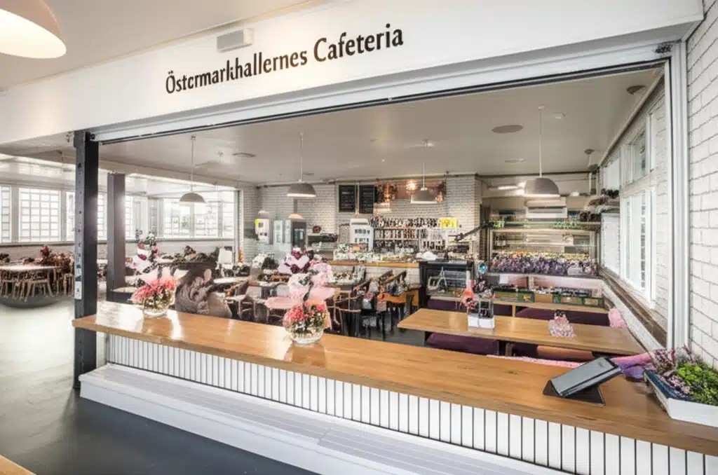 Østermarkhallernes Cafeteria 1 Østermarkhallernes Cafeteria: Hyggelig atmosfære og lækker mad