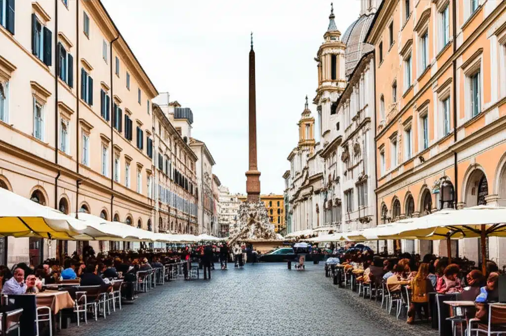 Piazza Navona 1 Piazza Navona: Roms berømte barokplads med Fontana dei Quattro Fiumi