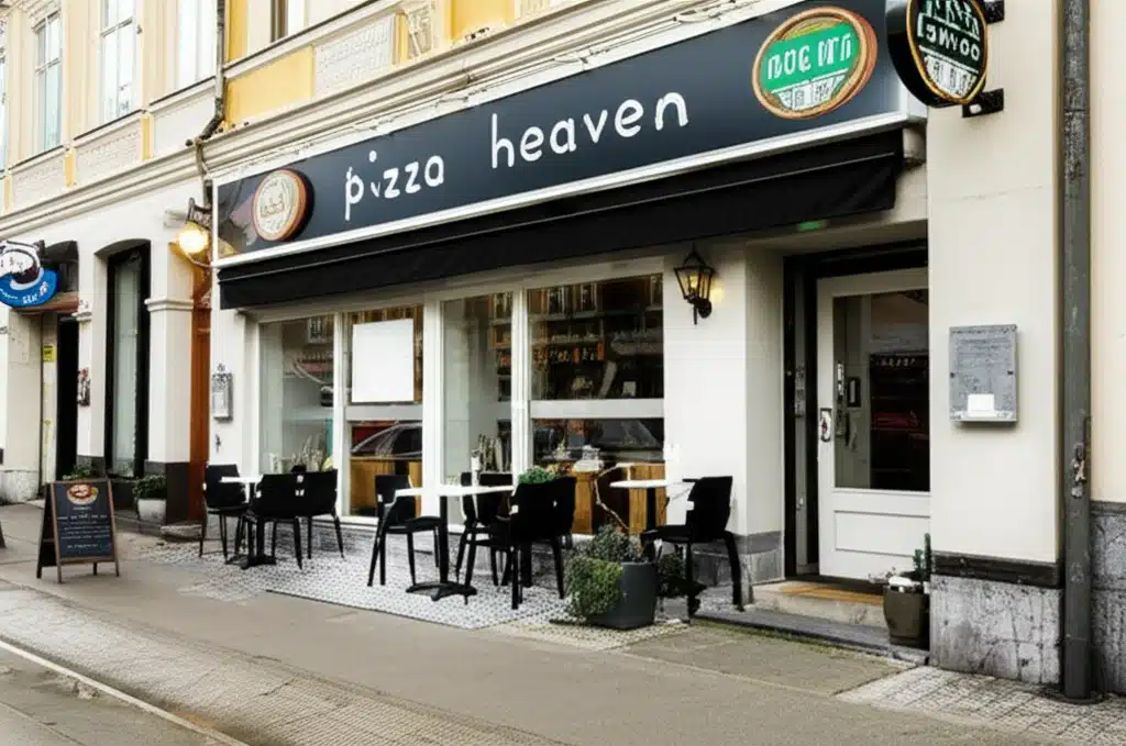 Pizza Heaven 1 Pizza Heaven: Lækker, varm og perfekt tilberedt pizza