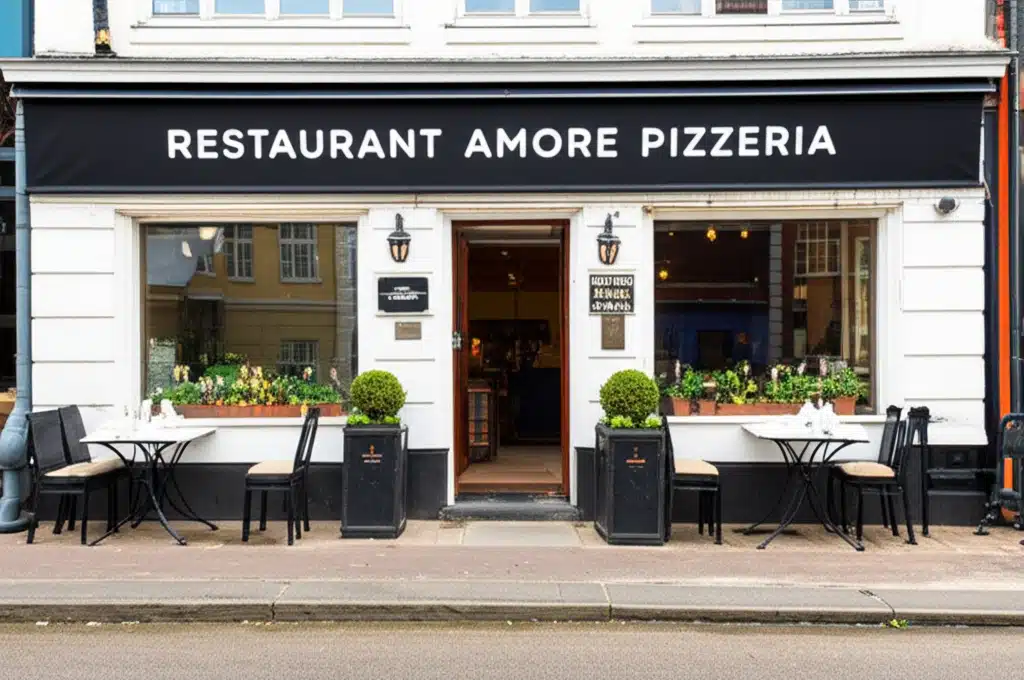 Restaurant Amore Pizzeria 1 Restaurant Amore Pizzeria: Lækre italiensk pizza og pasta i hyggelig atmosfære