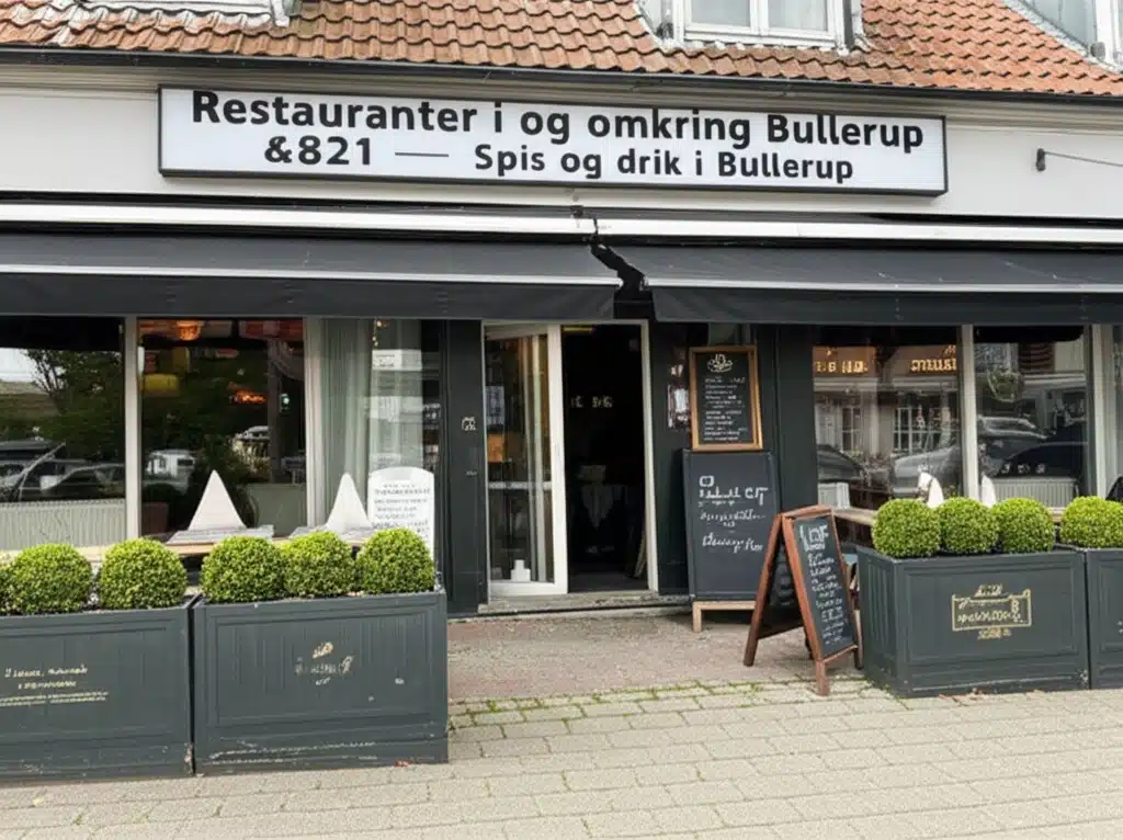 Restauranter i og omkring Bullerup - Spis og drik i Bullerup 1 Restauranter i Bullerup - Oplev spisesteder og cafeer i området