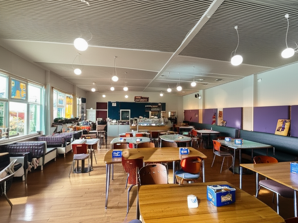 Sakskøbing Sportscenters Cafeteria 1 Sakskøbing Sportscenter Cafeteria: Perfekt sted til pause og møder