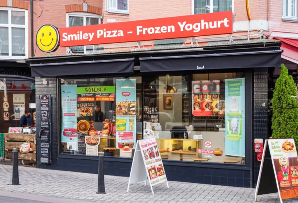 Smiley Pizza - Frozen Yoghurt 1 Smiley Pizza og Frozen Yoghurt - Lækre snacks til enhver lejlighed