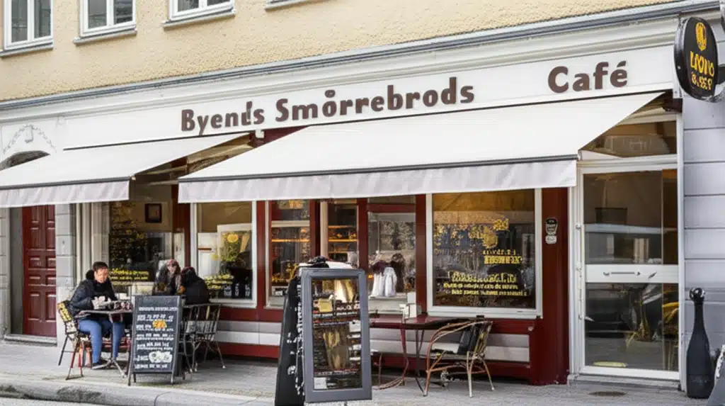 Byens Smørrebrøds Café 1 Smørrebrød i Byens Café: Traditionel Dansk Frokost