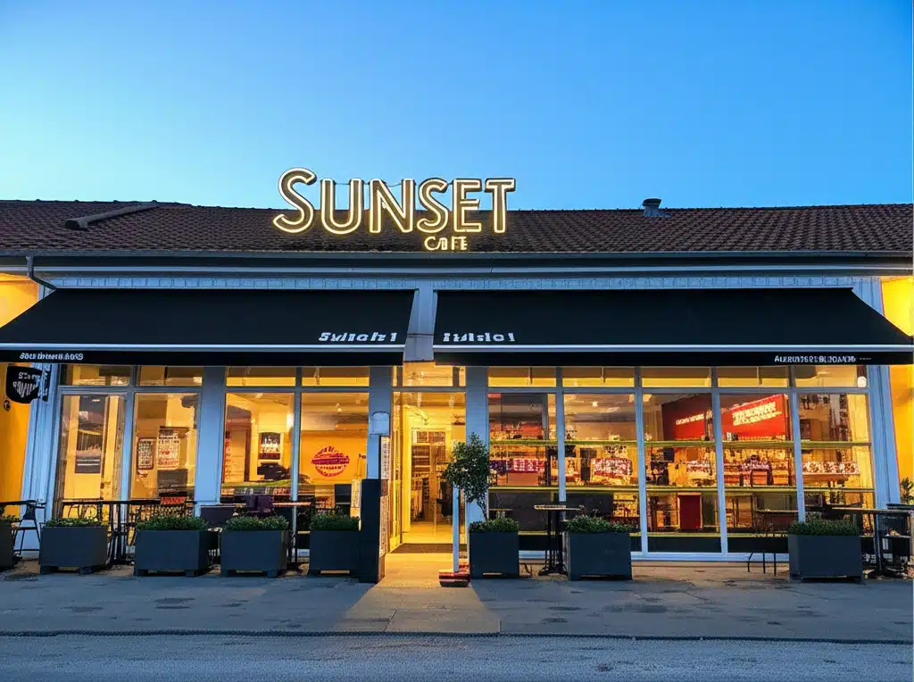 Sunset Café 1 Solnedgang stemning på Sunset Café - hyggelig atmosfære